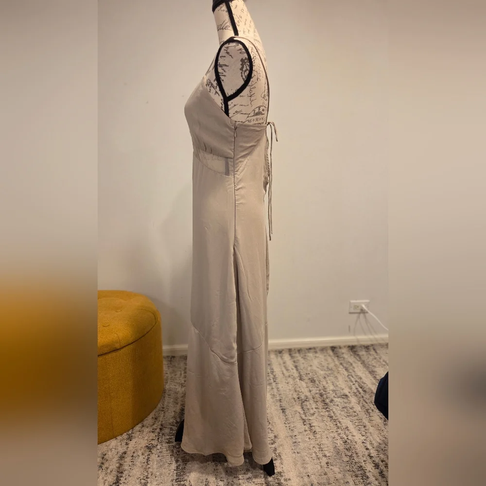 Abercrombie & Fitch Taupe Maxi Dress, Size M.